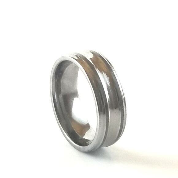 Tungsten silver Toned ring Size‎ 11 - Picture 1 of 1